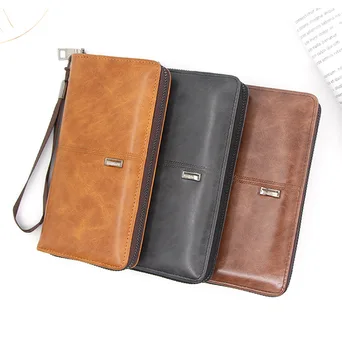 

2020 Nian New Style Men Long Zipper Wallet-Style Multi-functional Zipper Handbag Men's Handbag Wallet