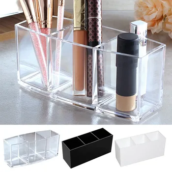 

3 Slot Vencer Makeup Brush Holder Organizer Acrylic Cosmetics Brushes