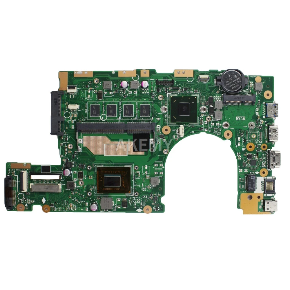 S400CA REV2.1/3.1 motherboard 4GB-RAM i3-3217U SR0N9 mainboard For Asus S500CA S500C S400CA Laptop motherboard MAIN BOARD Tested