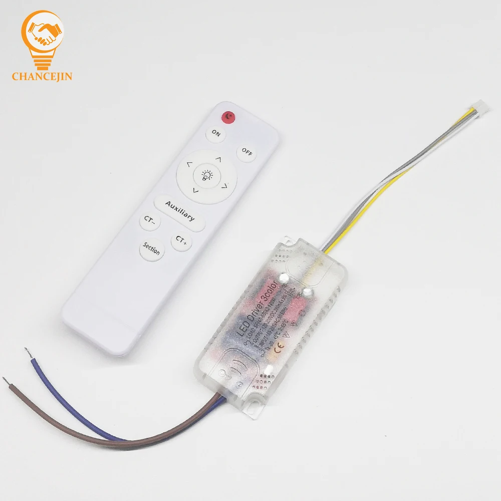 Infrared Remote Control Led Driver 3 Colors Ceiling Lamp Transformer