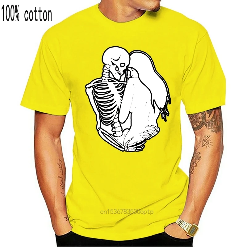 Выживут только любовники T-ShirtLove смерть грустно девушка черепа для любителей