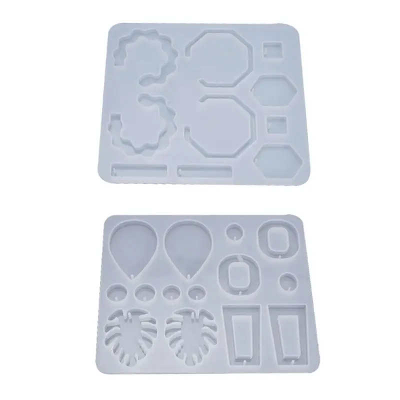 Resin Crystal Epoxy Mold Earrings Pendant Casting Silicone Mould DIY Crafts Jewelry Making Tool