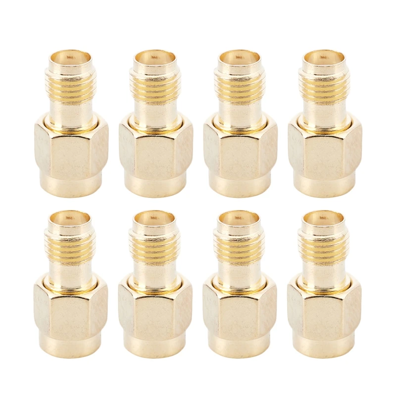 

8PCS RF Coaxial Coax Adapter SMA Female to RP-SMA Male Connector