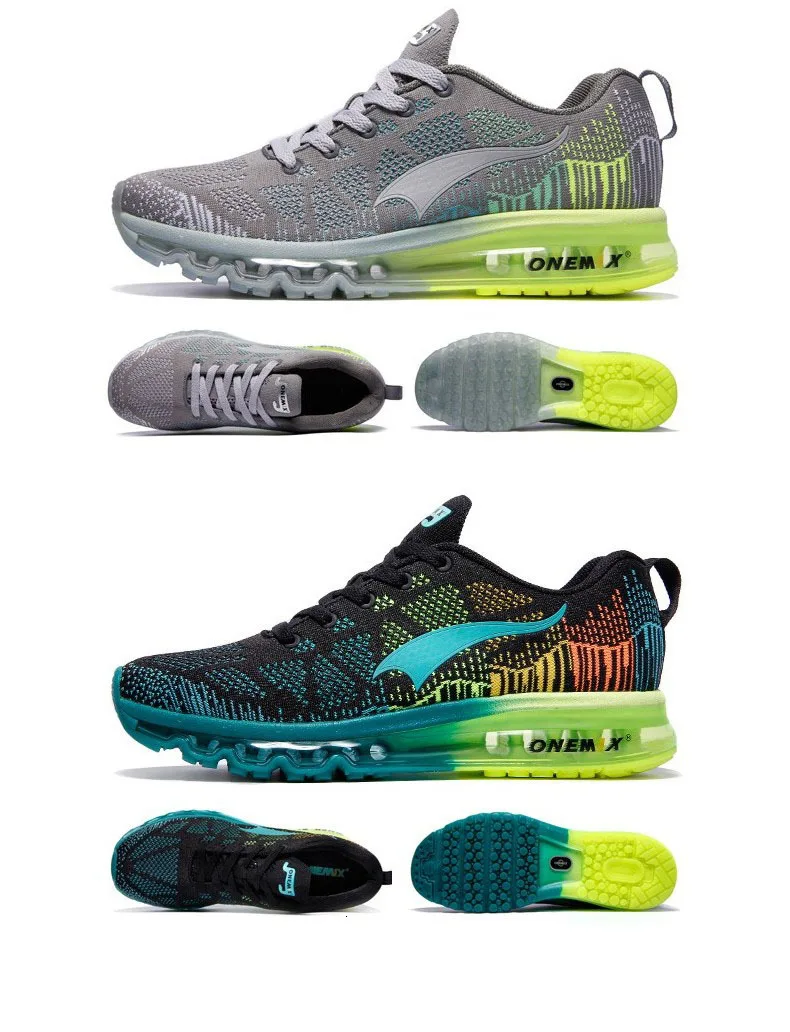 ONEMIX/мужская спортивная обувь для бега с воздушной подушкой; сетчатые трикотажные кроссовки для тенниса; Мужская обувь для спортзала; обувь для прогулок и бега; Tn