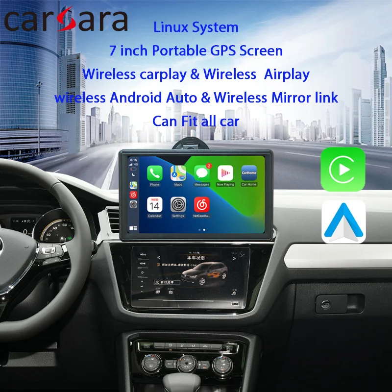 Wireless Apple Carplay Pad Bus Suv Pickup Car Play Screen Taxi Truck Truck Van Motor Bike Scooter Android Auto Car Play Tablet