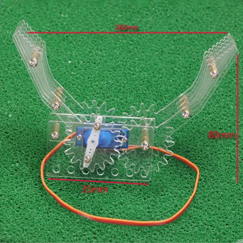 

Acrylic Robot Claw Manipulator Arm SG90 Servos Smart Gripper for Arduino 634F