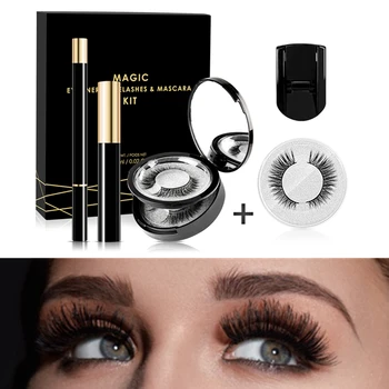

Magic No Glue No Magnet 2020 New Arrival 3D natural Magnetic Eyelashes Faux Cils False Eyelashes Magic Eyelashes Dropshipping