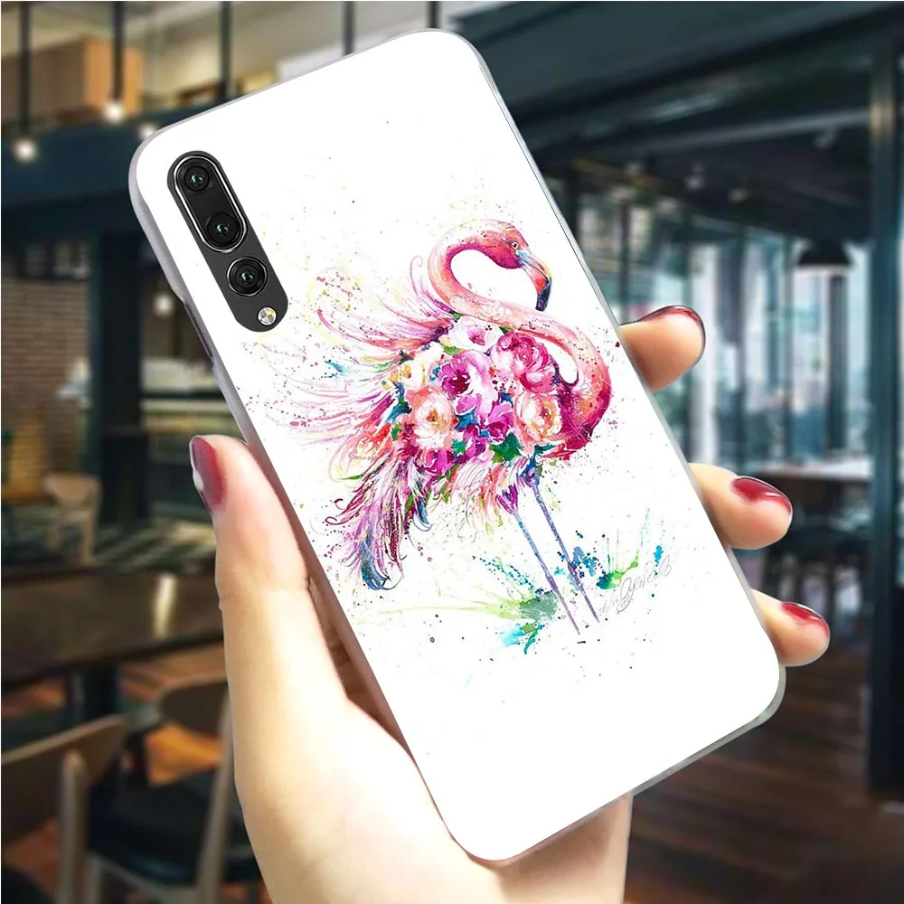 Чехол для телефона Huawei P Smart 2018 розовый чехол с Фламинго P9 Lite Mini/2017 P10 20 30 Pro Z Mate 10 |