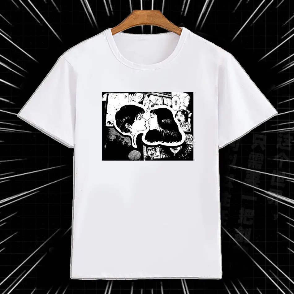 Junji Ito ужас висячий воздушный шар футболка Новинка Мужская Camisa с круглым вырезом стиль хорошее качество досуг футболки для мужчин