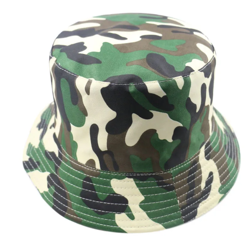 FOXMOTHER новая уличная зеленая Панама Военная камуфляжная шляпа ведро Homme Gorras Camo шляпы для рыбалки Bob Casquette мужские - Цвет: A