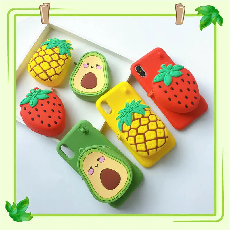 

Cute Wallet Pattern Soft Silicone Case Cover For iPhone XS Max XR X 8 7 6s Plus
