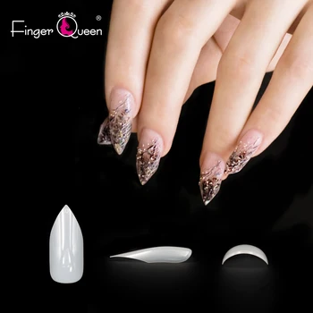 

500pcs Sharp Head Ballerina Coffin Nails Tips Fake Nails UV Gel Manicure Acrylic False Nail Tips Nails Art Decoration FQ22