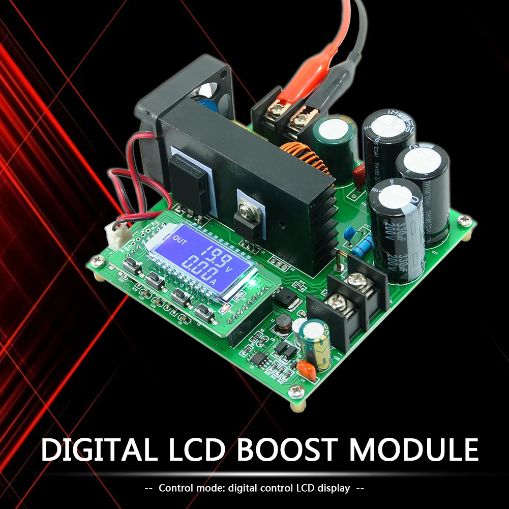 Повышающий Модуль питания напряжение 900 Вт 15 А DC-DC Boost преобразователь 8 в-60 В до 10