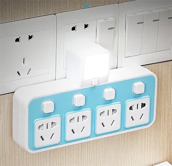 

1 Pack, SnapPower GuideLight 2 for Outlets [New Version - LED Light Bar] - Night Light - Electrical Outlet Wall Plate With LED N