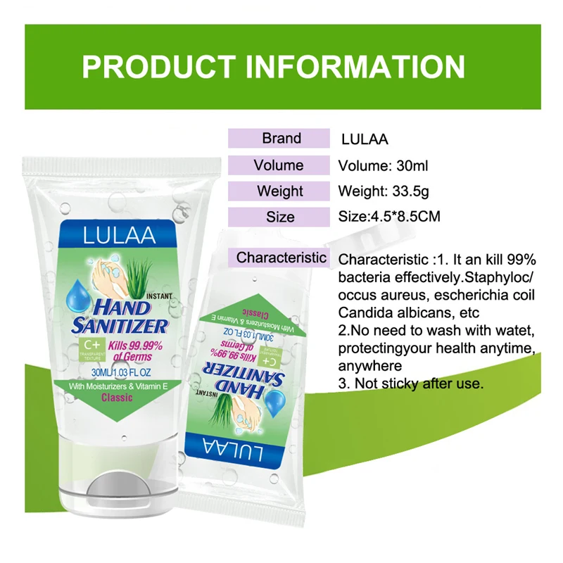 Qianyun Hand Sanitizing Gel Portable Antibacterial Alcohol Gel