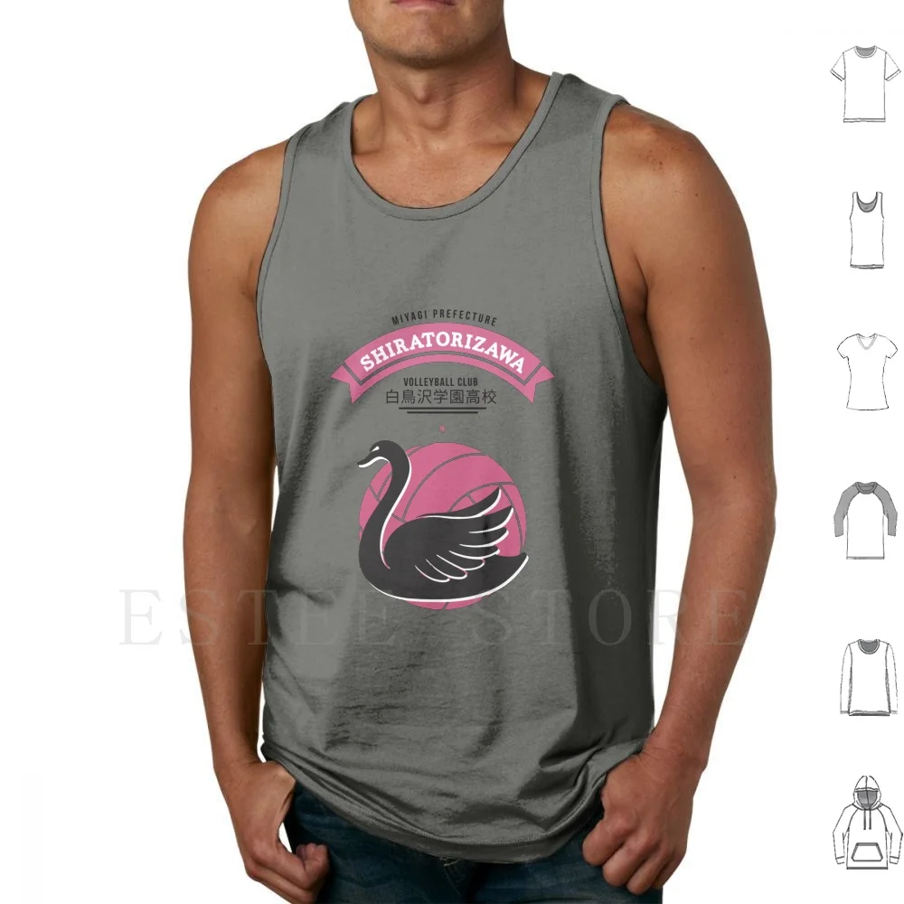 Shiratorizawa Crest Dark Tank Tops Vest Cotton Haikyuu Ushijima Ushijima Wakatoshi Wakatoshi Ushijima Shiratorizawa Oikawa Tank Tops Aliexpress