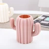 European Plastic Vase Home Decor Imitation Ceramic Cactus Vase Flower Pot Wedding Decoration Unbreakable Creative Pen Holder 4