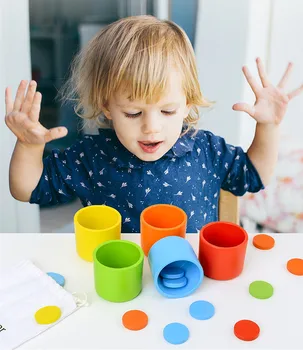 

Funny Color Classification Cup Kindergarten Table Games Montessori Development Educational Multi-functional Gifts for Children