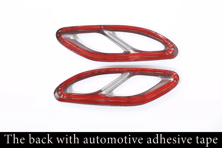 Für Mercedes Benz A B C E GLA GLC GLE GLS CLS Klasse Edelstahl Auto Hinten Auspuff Rohr Abdeckung Trim Schwanz Throat Rahmen – Detail 15