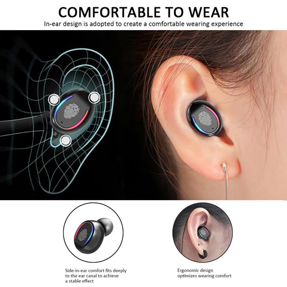 L33 TWS Wireless Headphones Sport Earbuds Waterproof Noise Cancelling Music Headset For Huawei Iphone Xiaomi Bluetooth Earphones