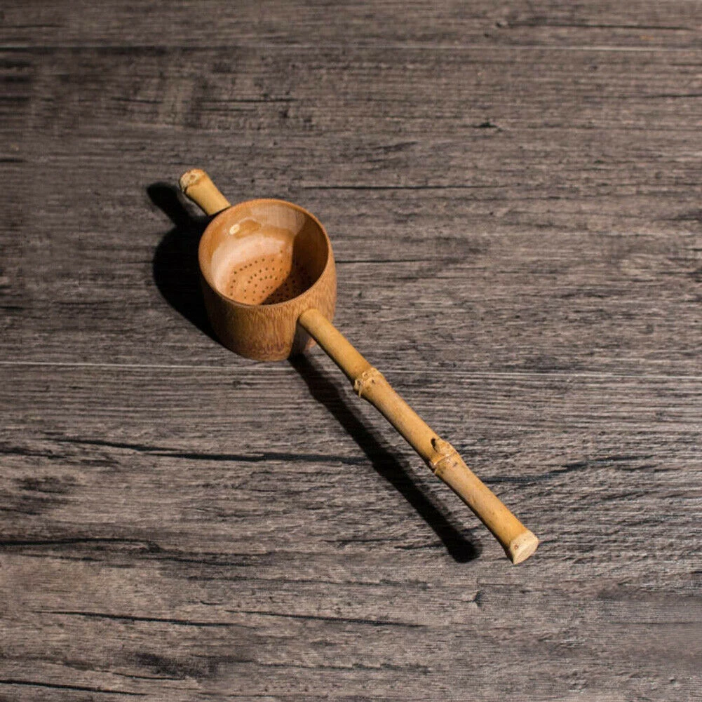 Бамбуковый фильтр для чая сито аксессуары для дома и офиса ручной работы Чайный домик Artware Винтаж Анти-плесень дуршлаг Длинные ручки инструменты