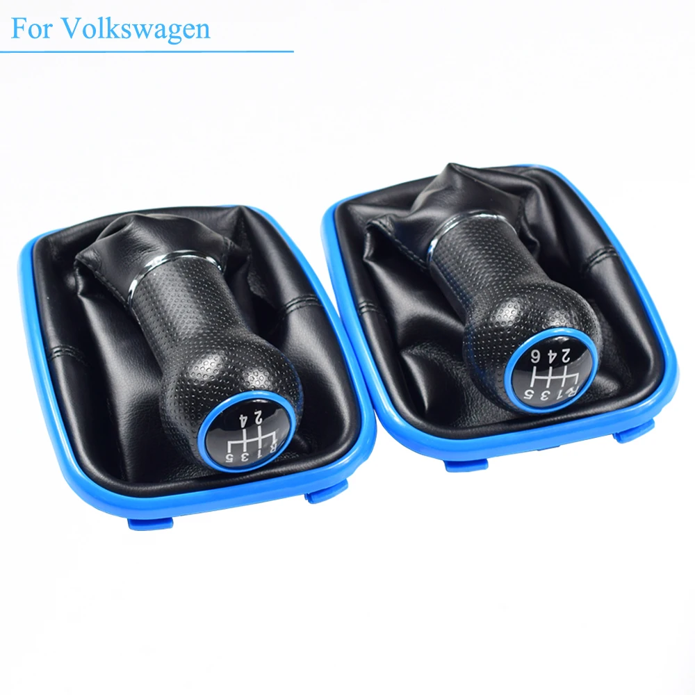 

Manual Car Color Gear Shift Knob Lever For 5/6 Speed With Dust-Proof Cover For Volkswagen VW 1999-2004 MK4 IV GTI R32 Bora Jetta