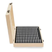 Hadiah Peringatan Portable Home Koin Kotak Penyimpanan Antioksidan Kayu Wadah Display Organizer Pelindung Collection Kasus(China)