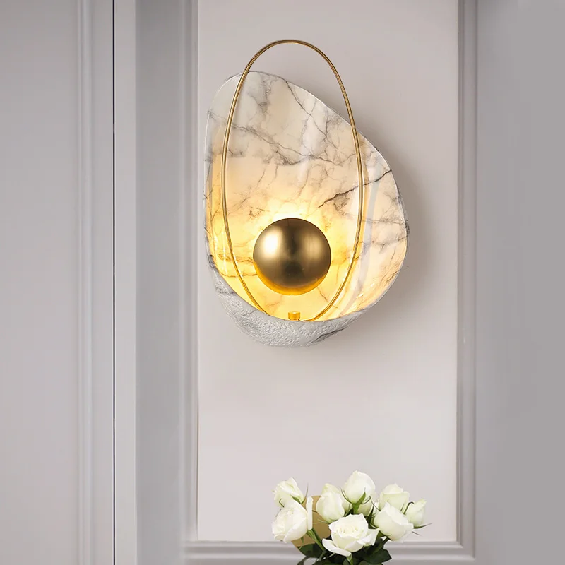 Современный Бра, настенный светильник в скандинавском стиле, светодиодный настенный светильник для спальни, винтажный настенный светильник для виллы, для помещений