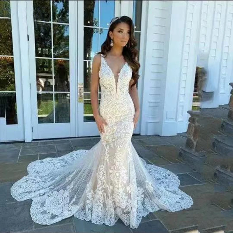 

Vestidos de Bride de sirena de marfil, платья с коротким рукавом, tul, с трем, сердечком, tirantes finos, Vintage
