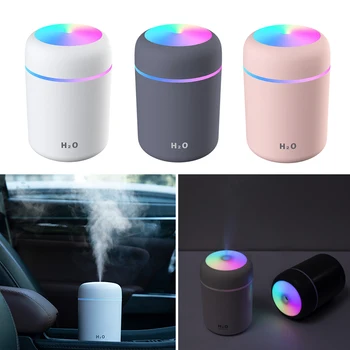 

300ml Portable USB Air Humidifier Multifunctional Home Car Desktop Humidifier Ultrasonic Dazzle Aroma Diffuser Romantic Light