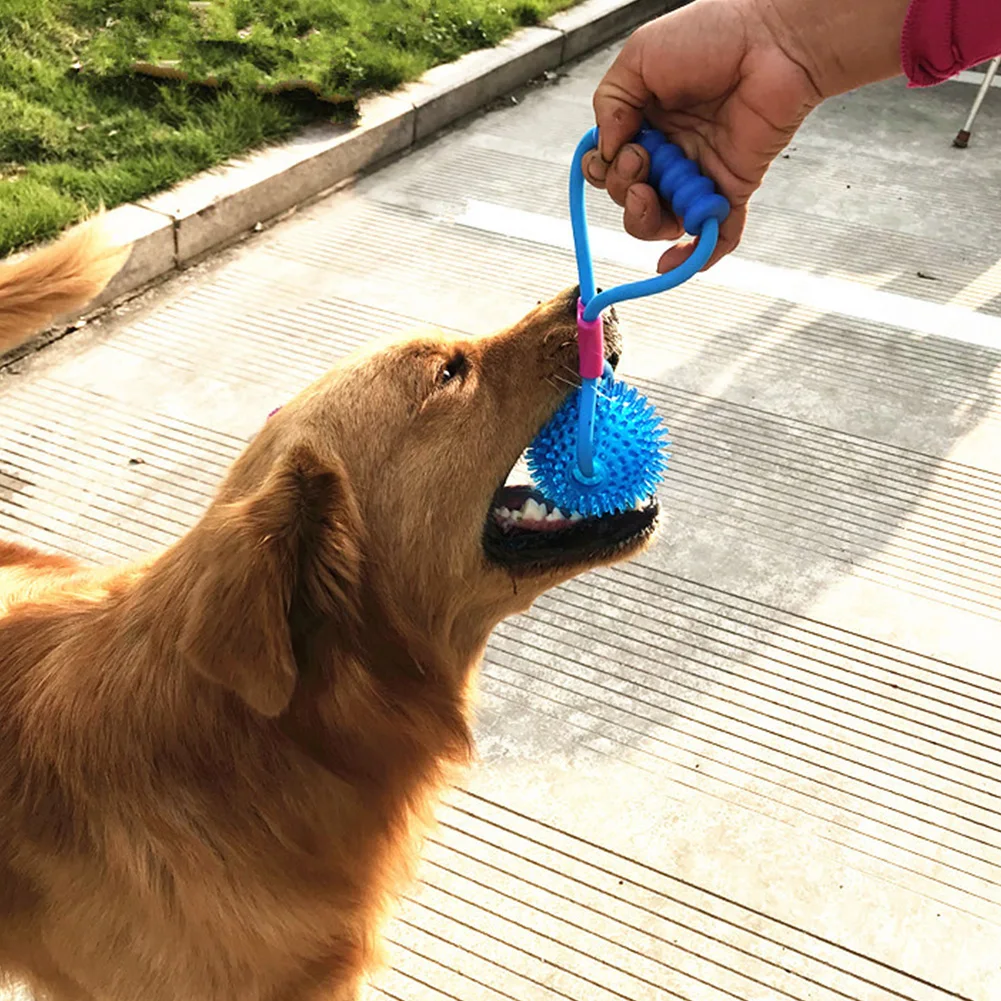 Dog Bite Ball Cleaning Teeth Elastic Garden Interactive Soft Molar Toy Non Toxic Pet Stretchable Training Home Multifunction