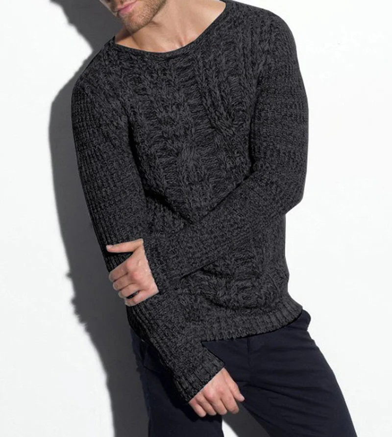 

Cashmere Cotton Sweater Men 2020 Autumn Winter Knitted Sweater Hombre Large Sizes 3XL O-neck Sweater Men Pullovers