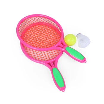 

Tennis Racket Toy Fitness Equipment Colorful Workout Outdoor Sports Lightweight With Badminton Ball Physical Flexibility