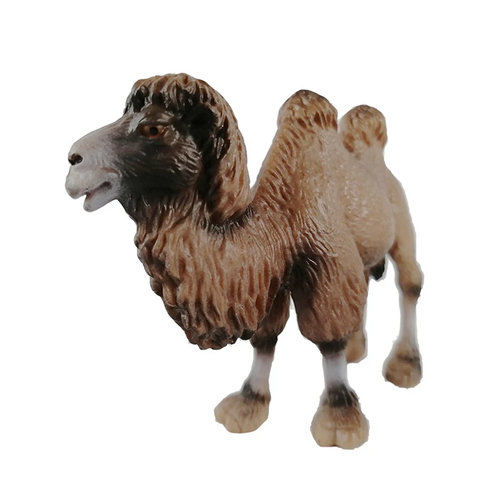Реалистичная Bactrian Camels фигурка животного ручная роспись Модель Дети Образование игрушка