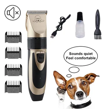 

Rechargeable Pet Hair Clipper Low-noise Cat Dog Hair Trimmer Remover Cutter Grooming Electrical Pets Hair Grooming Tools
