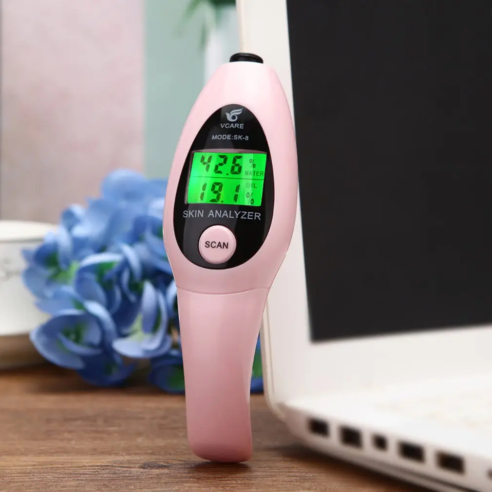 Инструмент для красоты, Цифровой тест на влажность кожи, er масло для увлажнения кожи, тест-ручка, оборудование для красоты - Цвет: pink