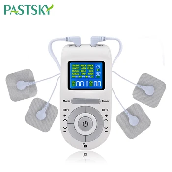 

12 Modes Tens Machine with 4 Electrode Pads Pain Relief Pulse Massage EMS Muscle Stimulation Tens Electroestimulador Unit