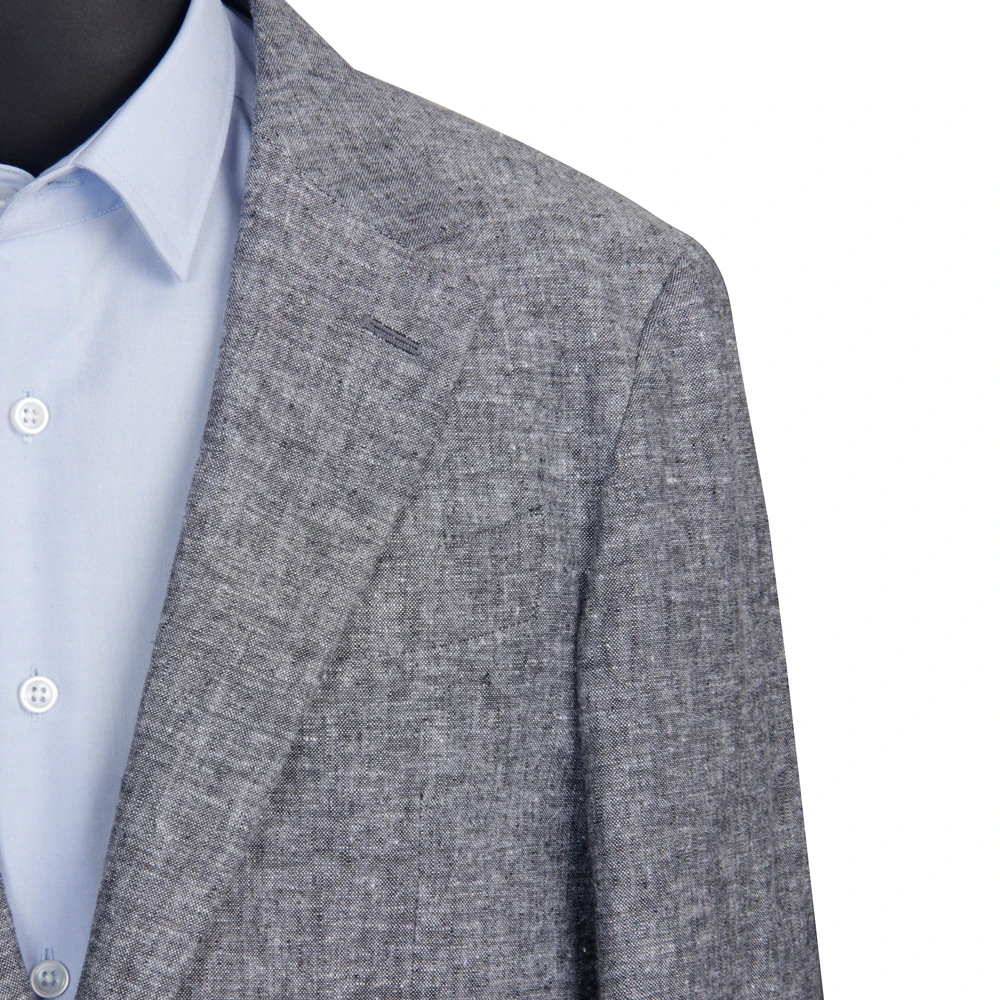 Luxury Unstructured Unlined Linen Cotton Blazer With Natural Shoulder Light Weight Casual Jacket Custom Made Jacket Tailor Made