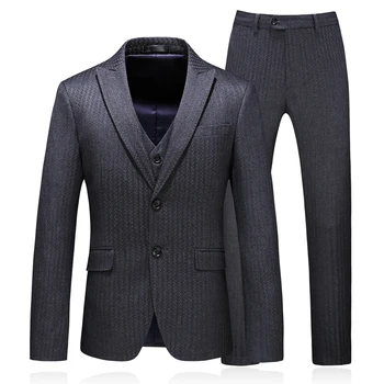 

Working Suits Wedding Party Suit for Men Vintage Mens stripe Slim Fit Luxury Clothing Elegant Beach Business Sets Sexy Suits