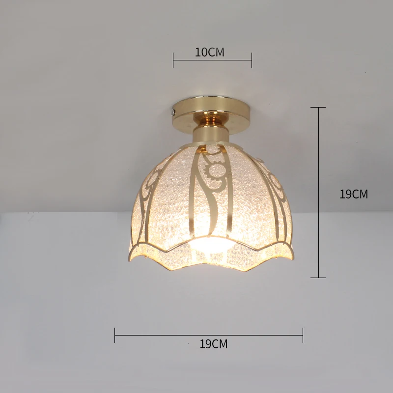 4 Ceiling lights Minimalist Retro Ceiling Lamp Glass E27 industrial decor lamps for living room Home Lighting Lustre Luminaria - Цвет корпуса: 4