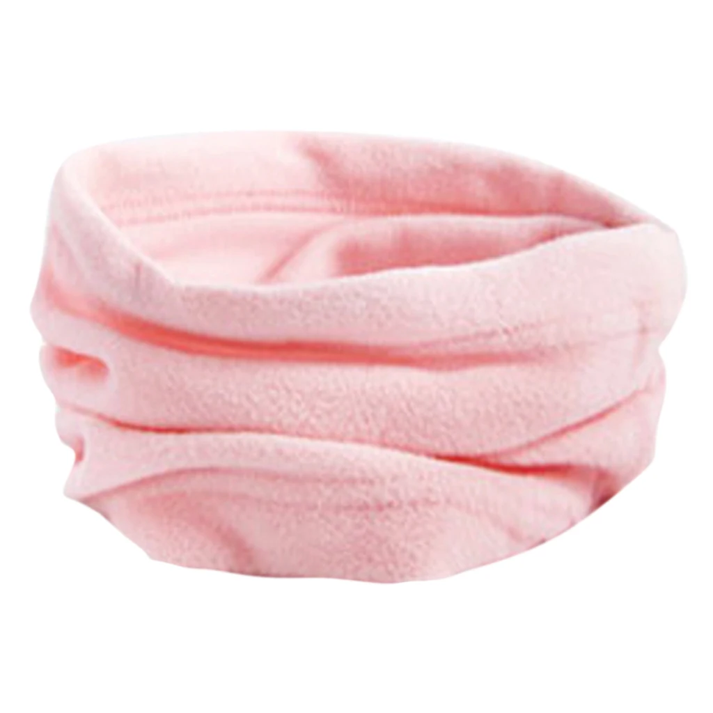 Winter Polar Fleece Man Women Scarf Ring Trendy Neck Warmer Comfy Snood Scarf Ski Motorbike Mask Warm Hat 