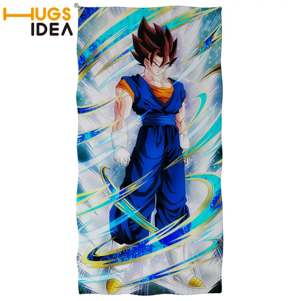 HUGSIDEA Goku Dragon Ball мягкое банное полотенце для душа с принтом аниме мягкое Супер Абсорбент Пляжное Полотенце s быстросохнущее полотенце для лица - Цвет: Z5610