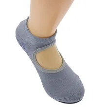 1 пара, спортивные носки для занятий йогой, Нескользящие Дышащие носки для фитнеса, танцев, спортзала, Нескользящие хлопковые носки, чулки с пяткой