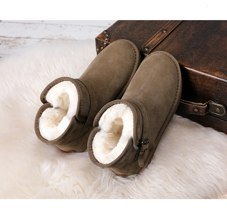 Женские зимние ботинки; нескользящая обувь; зимняя обувь с хлопчатобумажными стельками; мужские и женские зимние ботинки; ботинки на платформе с подкладкой; Mujer