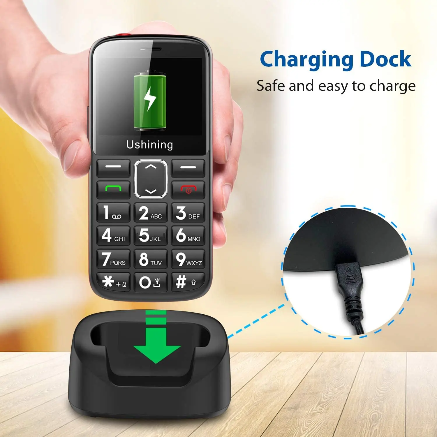 2G Big Button Mobile Phone for Elderly Unlocked