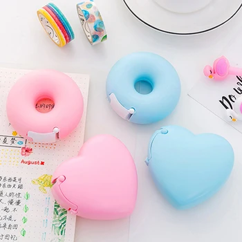 

Portable Invisible Tape Cutter Masking Tape Cutter Roung Shape Washi Tape Cutter Mini Office School Tape Dispenser