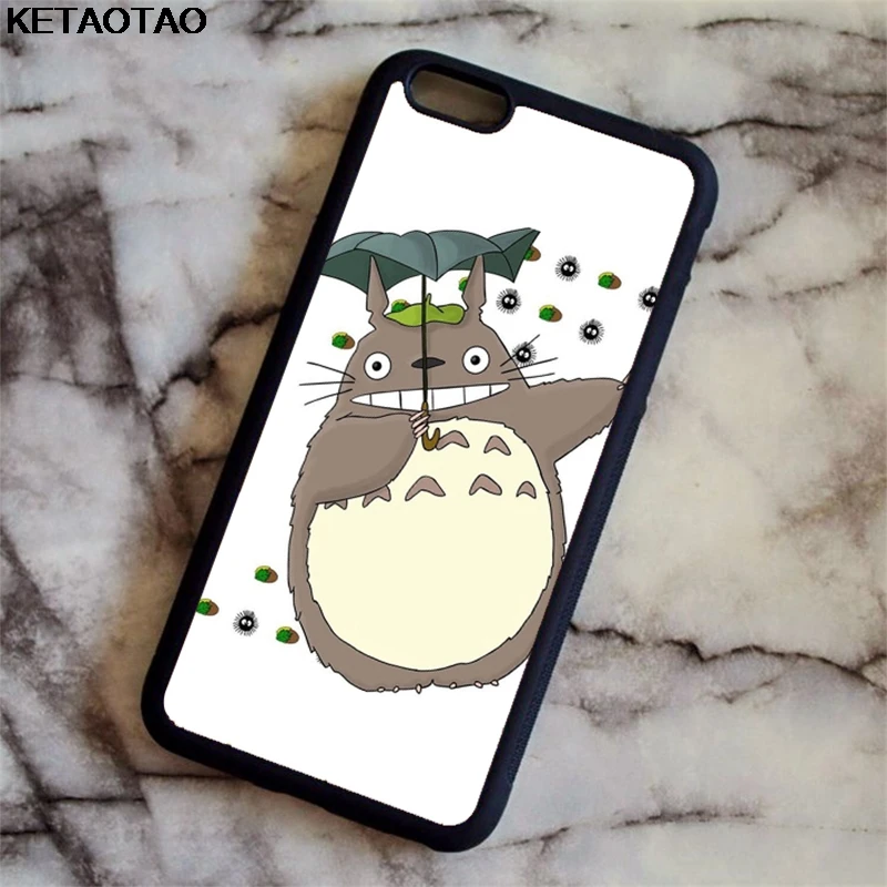 KETAOTAO Мой сосед Тоторо студия Ghibli для samsung galaxy S4 S5 S6 S7 S8 S9 S10 edge Note чехол Мягкий ТПУ резиновый силиконовый - Цвет: Хаки