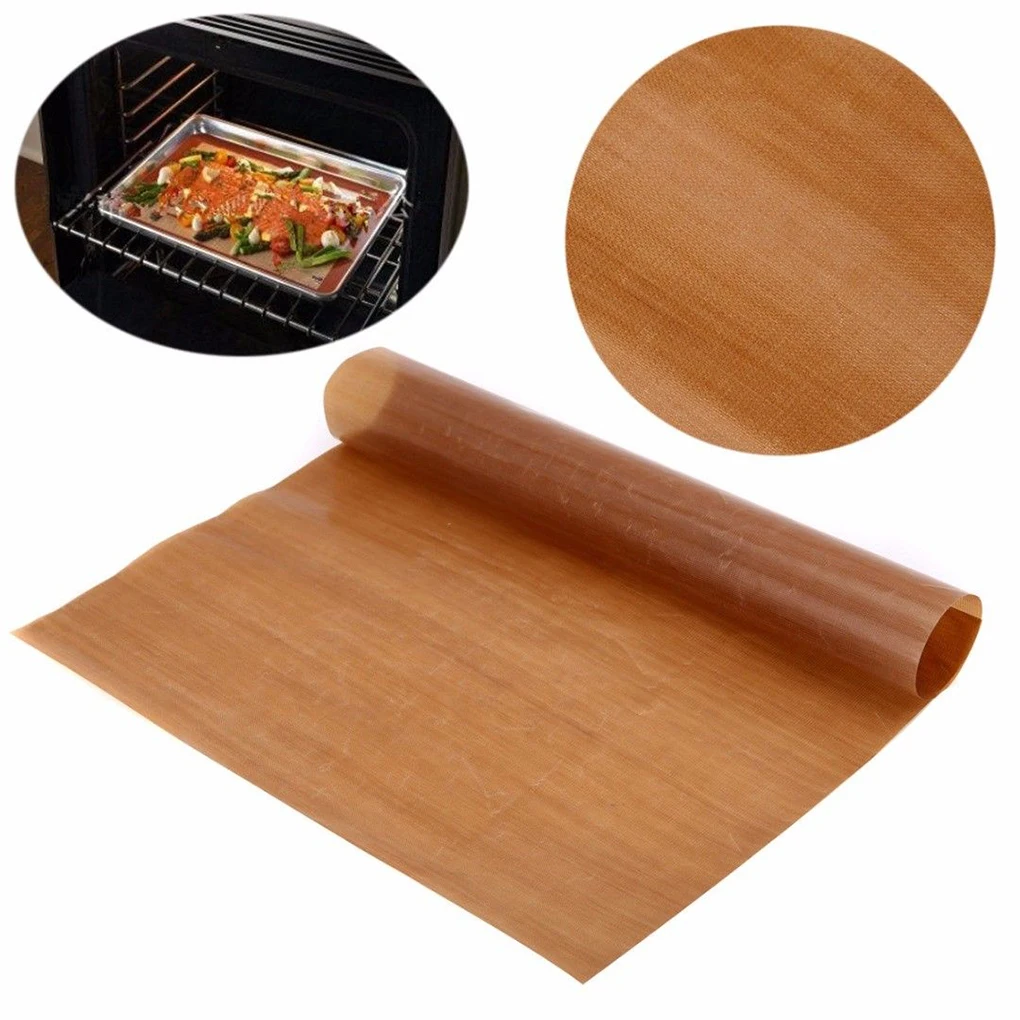 

200pcs Reusable Non Stick Baking Paper High Temperature Resistant Teflon Sheet Oven Microwave Grill Baking Mat 40 x 30 cm