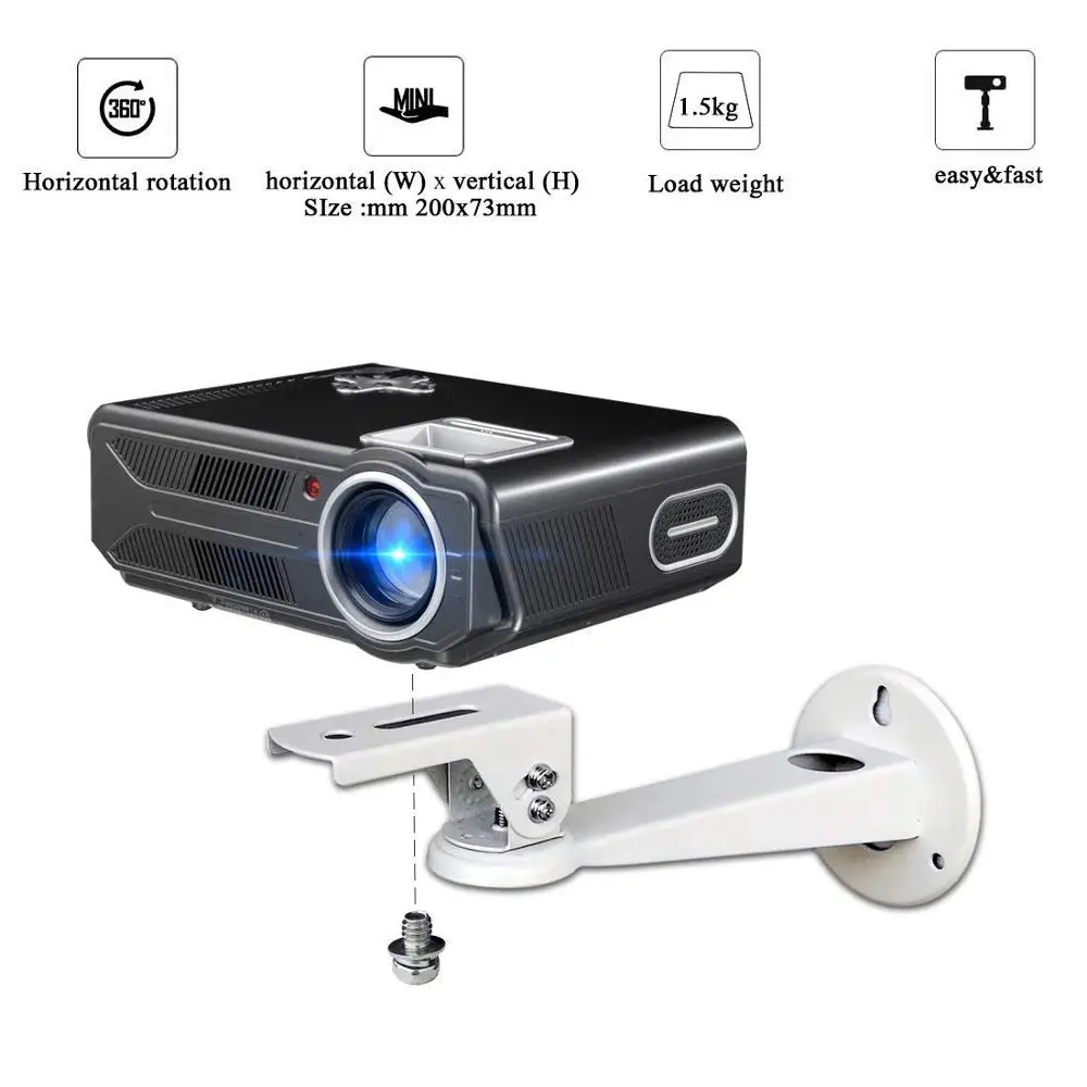 Мини-проектор Настенный Кронштейн 360 Угол регулируемый CCTV DVR держатель камеры