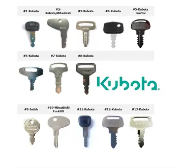 

13 Key Set For Kubota Heavy Equipment For Kubota B GL Series 55240